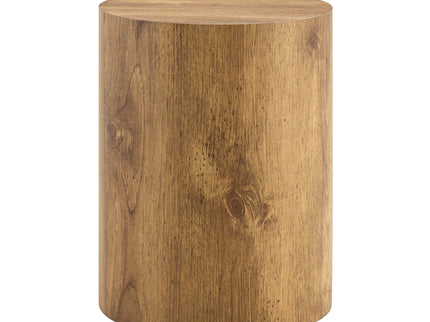 Cylindrical End Coffee Table, Living Room Furniture - Wood