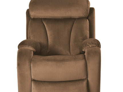 Lift Chair Recliner Power Remote Control Recliner Sofa Relax Soft Chair Anti - Skid Australia Cashmere Fabric Furniture Living Room - Brown