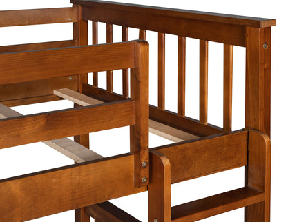 Bunk Bed With Ladders And 2 Storage Drawers