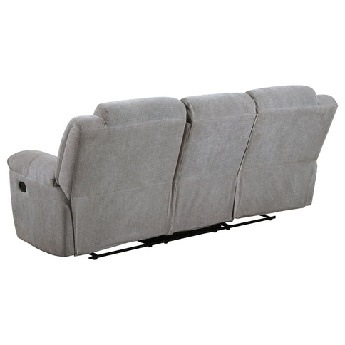 Sebring - 2 Piece Upholstered Reclining Sofa Set With Manual Recline - Gray