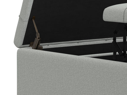 Harrison - Coffee Table Storage Ottoman Lift Top - Stone Gray