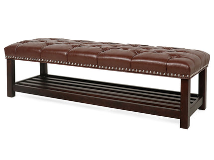 Bedroom End Of Bed Bench Tufted Upholstered End Of Bed Bench End Of Bed Entrance Shoe Bench With Nailhead Trim And Shelf Bedroom Upholstered Bench Living Room Shoe Rack Footstool