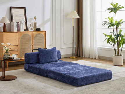 Convertible Floor Sofa Bed With Fixed Shape Frame For Living Room