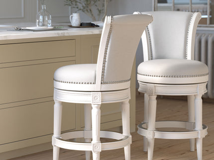 Swivel Barstool With High-Back