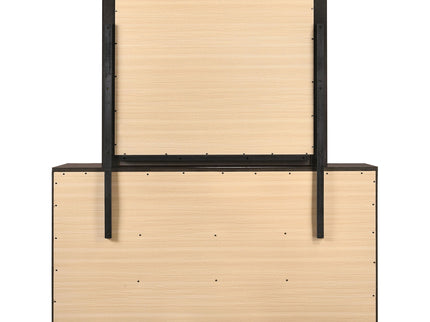 Holmgren - 6 Drawer Dresser With Mirror - Dark Coffee