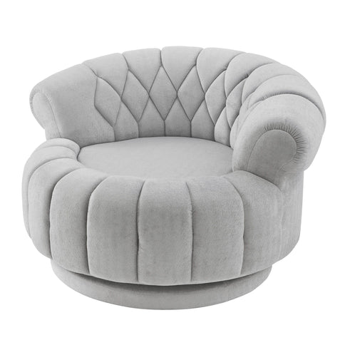 Round Swivel Accent Chair With Rotation