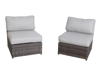 6 Person Patio Seating Set With Cushions And Durable - Brown