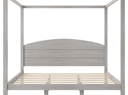 anopy Platform Bed With Headboard And Support Legs