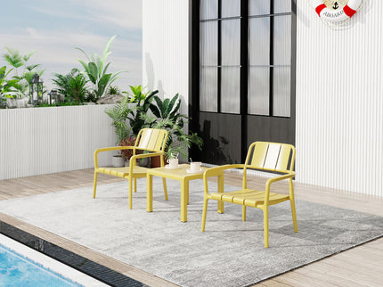 3 Piece Indoor / Outdoor Leisure Table And Chair Set