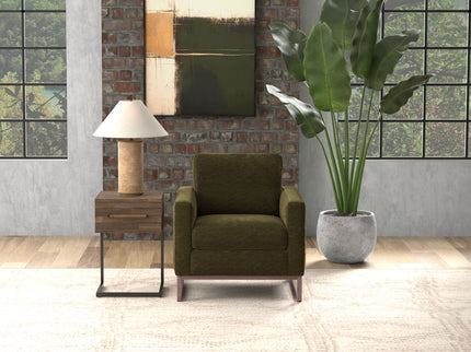 Accent Chair With Track Arm Design
