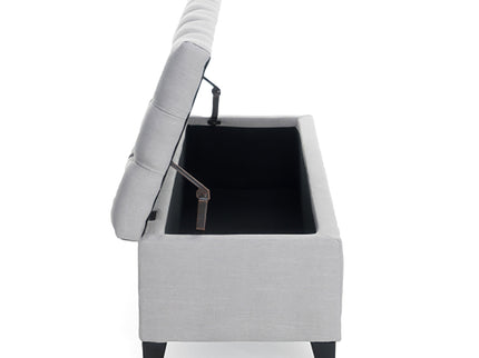 Glouster - Storage Ottoman - Light Gray
