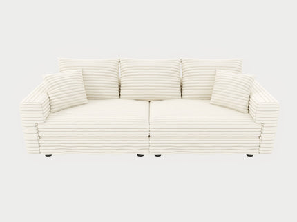 4 Seat Sofa, Modern Comfy Upholstered Sofa Cloud Couch, Deep Seat Couches With Soft Pillows