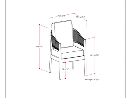 Bayshore - Outdoor Conversation Chair (Set of 2) - Natural
