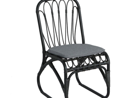 Outdoor Wicker Dining Chairs With Washable Cushion (Set of 2)