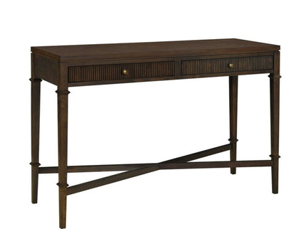 Fluted - 2 Drawer Storage Console Table - Brown