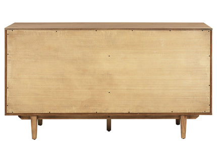 4 Door Sideboard With Dual Drawers - Natural