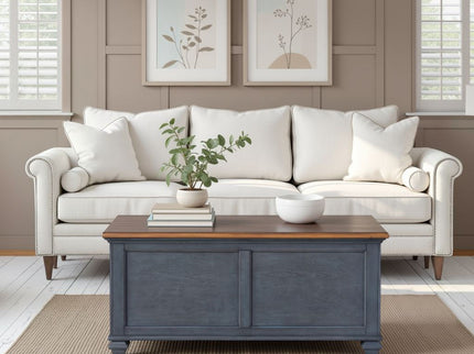 Lift-Top Coffee Table - Blue