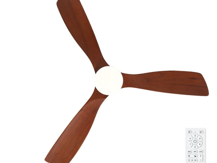 Low Profile Flush Mount Intergrated LED Ceiling Fan With Light And Silent Reversible Motor
