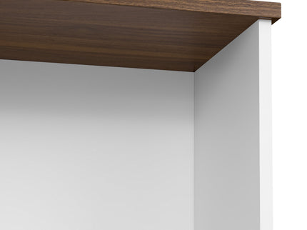Wall Unit Entertainment Center With Bookshelves For TVs Up To 80", Tempered Glass Doors And Adjustable Shelves