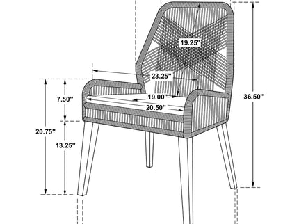 Modern Coastal Dining Chair (Set of 2)