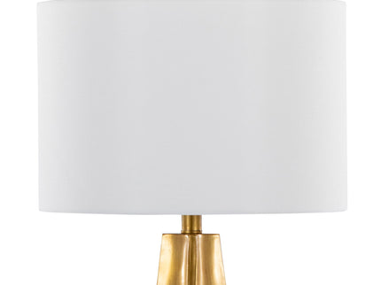 Pompeii - Contemporary Table Lamp - Gold / White