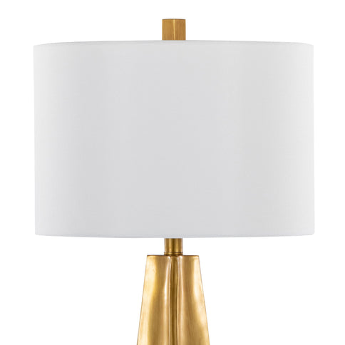 Pompeii - Contemporary Table Lamp - Gold / White
