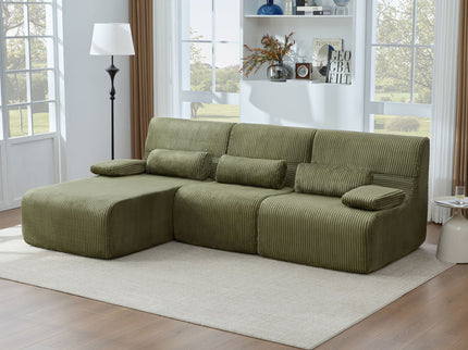 Oversized Sectional Sofa, Living Room Seating With Modular Design