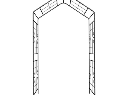 Garden Arch, Climbing Plants Support Outdoor - Black