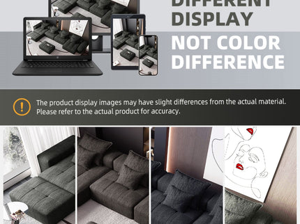 Modern Oversized Diy Combination Modular Sectional Sofa With Pillows