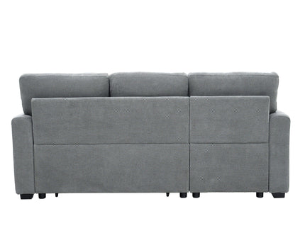 Sleeper Sectional With Pull Out Bed, Reversible Chaise
