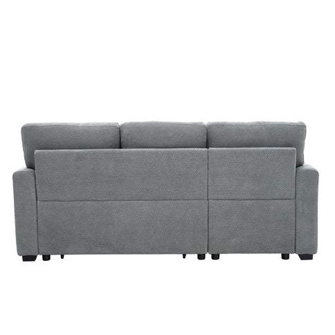 Sleeper Sectional With Pull Out Bed, Reversible Chaise