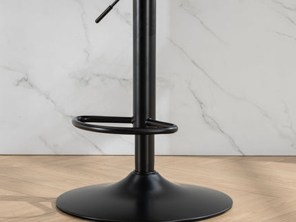 Swivel Barstools Adjusatble Seat Height, Modern Upholstered Bar Stools With Backs Comfortable Tufted For Home Pub And Kitchen Island (Set of 2)