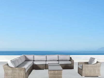 Stylish Sofa Seating Group With Cushions Perfect For Outdoor Gatherings