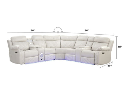 Lacrosse - Power Reclining Sectional Sofa
