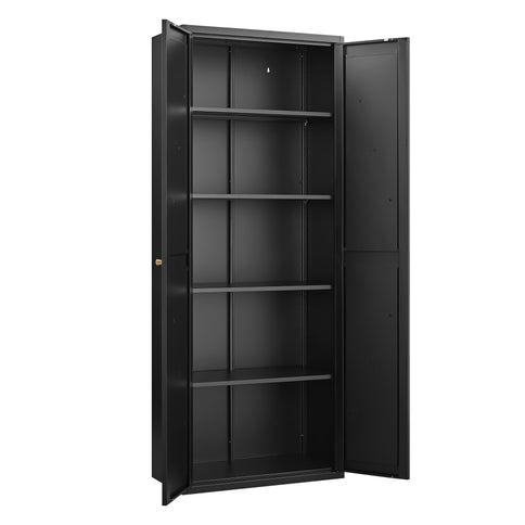Adjustable 2 Door Storage Cabinet With Adjustable Shelves