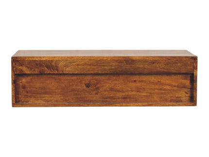 Lunar - 2 Drawer Wall Mounted Media Unit - Brown