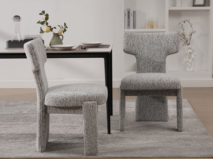 Armless Curved Back Accent Chairs