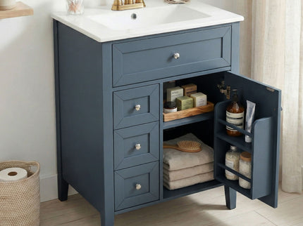 Bathroom Vanity With Sink, Soft Closing Cabinet