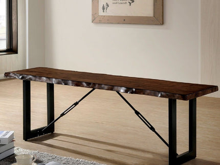 U - Shape Bench With 2 Tone - Black / Walnut