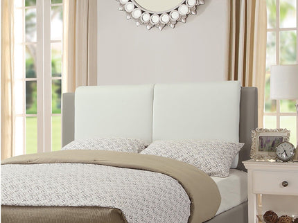 Bed Set With 2 Tone Upholstered Headboard