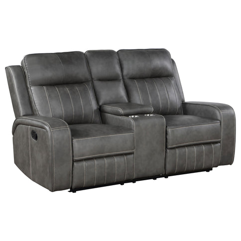 Forrest - 2 Piece Motion Reclining Sofa Set - Gray