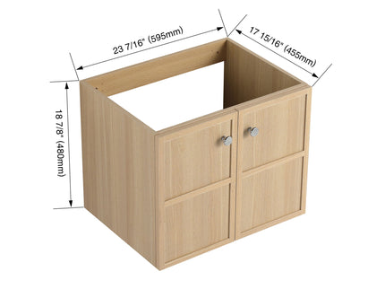 Modern Wall Mounted Bathroom Vanity With Soft Closing Doors