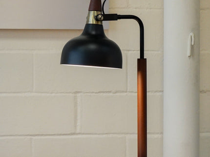 Glowlite - Table Lamp With Cone Shade - Black
