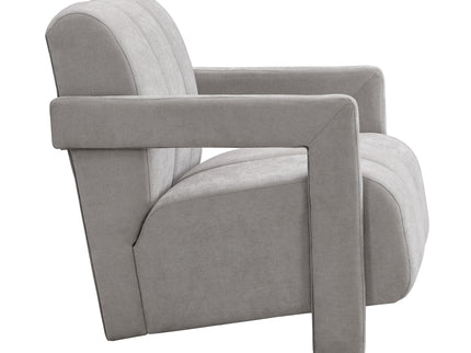 Modern Minimalist Leisure Armchair With L Shaped Armrests