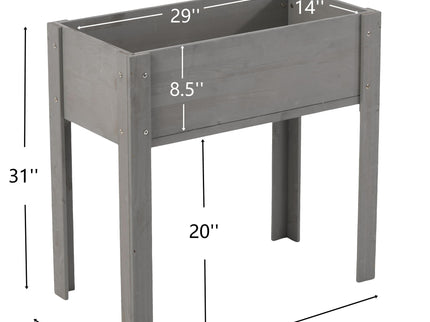 Raised Garden Bed With Legs, Elevated Planter Box For Outdoor Plants