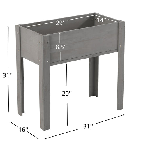 Raised Garden Bed With Legs, Elevated Planter Box For Outdoor Plants