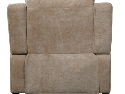 Upholstered Manual Recliner Chair With 3 Adjustable Backrest Positions
