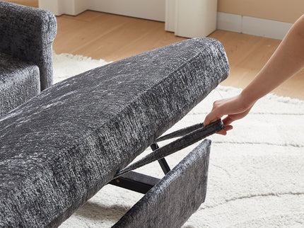 Loveseat Sofa Bed, Pull - Out Couch Sleeper & 2 Pillows