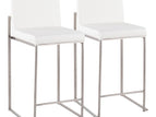 White / Faux Leather / 2 Pieces
