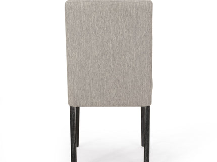 Contemporary Dining Chair With Upholstered Seating And Tapered Legs